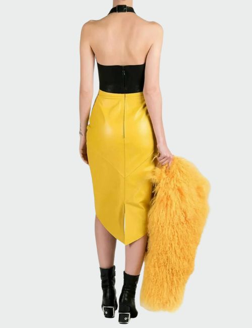 Yellow Leather Skirt Archives - Leather Skirt Shop